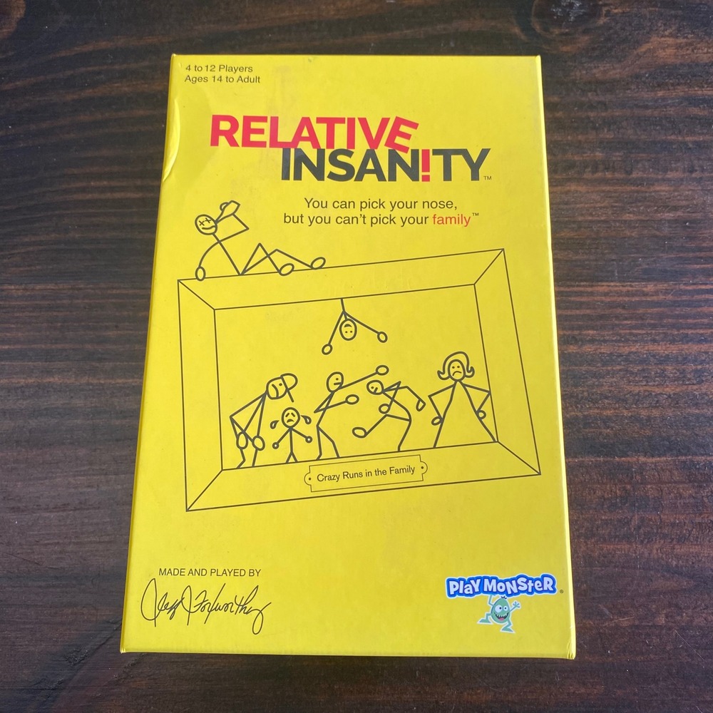 Relative Insanity Jeff Foxworthy PlayMonster Party Card Game 500 Cards‎ Sealed